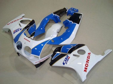 Affordable 1988-1989 Honda CBR250RR MC19 Motorcycle Fairings - White Light Blue Glossy Black Australia