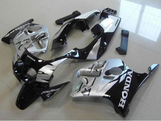 1988-1989 Honda CBR250RR MC19 Motorcycle Fairings - Silver Glossy Black Australia