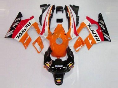 Affordable 1991-1994 Honda CBR600 F2 Motorcycle Fairings - Orange White Red Glossy Black Repsol Australia
