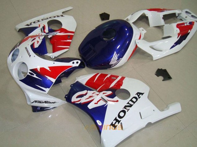 1990-1998 Honda CBR250RR MC22 Motorcycle Fairing - White Red Blue Australia