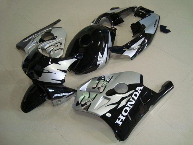 1990-1998 Honda CBR250RR MC22 Motorcycle Fairings - Silver Glossy Black Australia