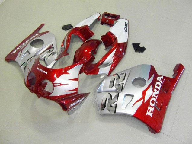 1990-1998 Honda CBR250RR MC22 Motorcycle Fairings - Silver Red Australia