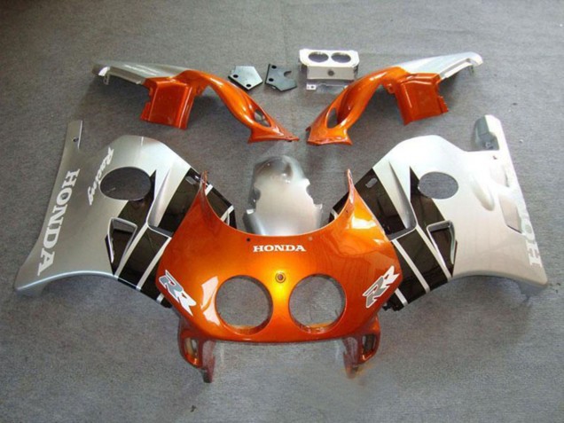 1990-1998 Honda CBR250RR MC22 Motorcycle Fairings - Silver Orange Glossy Black Australia