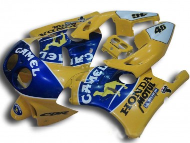 Affordable 1990-1998 Honda CBR250RR MC22 Motorcycle Fairings - Yellow Blue Camel Motul Australia