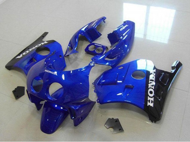 1990-1998 Honda CBR250RR MC22 Motorcycle Fairings - Blue Glossy Black White Decals Australia