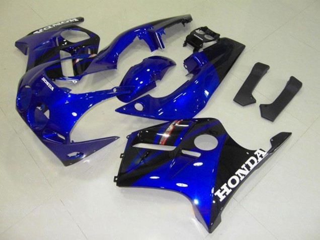 1990-1998 Honda CBR250RR MC22 Motorcycle Fairings - Blue Glossy Black White Decal Australia