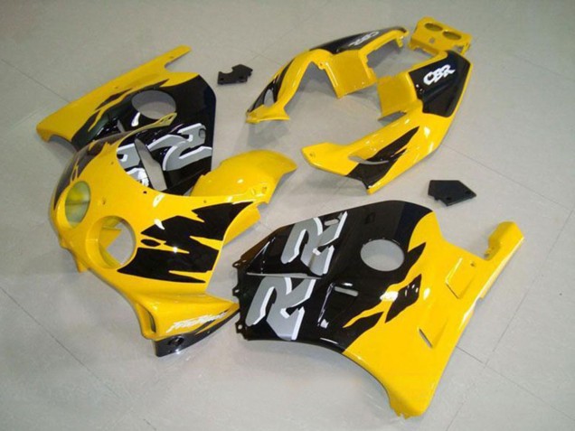 1990-1998 Honda CBR250RR MC22 Motorcycle Fairing - Yellow Glossy Black Australia