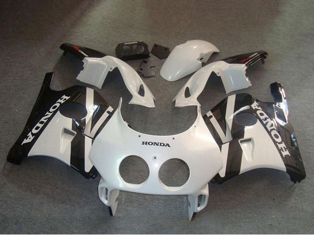 1990-1998 Honda CBR250RR MC22 Motorcycle Fairing Kits - White Glossy Black Australia