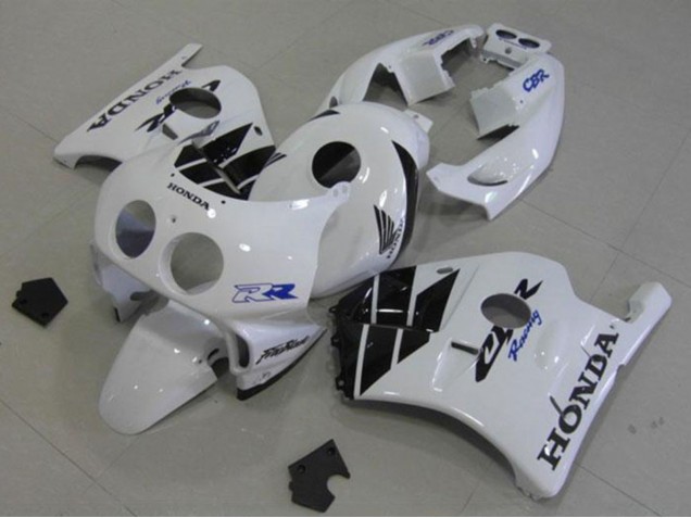 1990-1998 Honda CBR250RR MC22 Motorcycle Fairings - White Glossy Black Australia