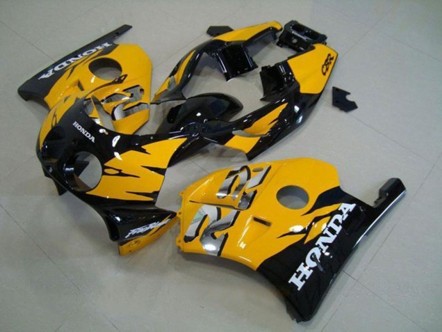 1990-1998 Honda CBR250RR MC22 Motorcycle Fairings - Yellow Glossy Black Australia