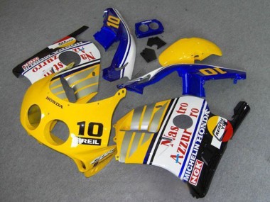 Affordable 1990-1998 Honda CBR250RR MC22 Motorcycle Fairings - Yellow Blue Silver White Red Nastro Azzurro Breil 10 Australia