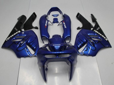 Affordable 1994-1997 Kawasaki ZX9R Motorcycle Fairings - Blue Black Flame Australia