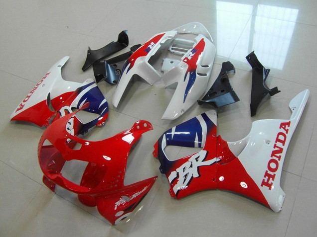 1996-1997 Honda CBR900RR 893 Motorcycle Fairings - White Red Blue Australia