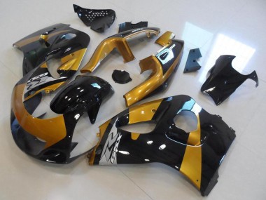 Affordable 1996-2000 Suzuki GSXR 600 Motorcycle Fairings - Gold Black Australia