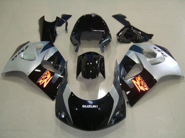 Affordable 1996-2000 Suzuki GSXR 750 Abs Motorcycle Fairings - Glossy Black Silver Australia