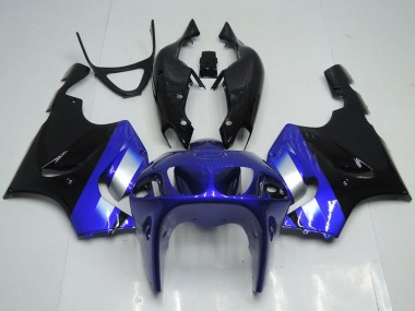 Affordable 1996-2003 Kawasaki ZX7R Motorcycle Fairings - Blue Silver Glossy Black Australia