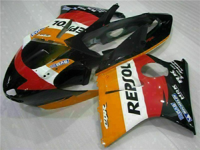 1996-2007 Honda CBR1100XX Blackbird Motorcycle Fairing - Orange White Red Glossy Black Repsol Australia