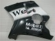 1996-2007 Honda CBR1100XX Blackbird Motorcycle Fairings - Glossy Black White West Australia