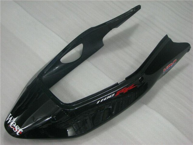 1996-2007 Honda CBR1100XX Blackbird Motorcycle Fairings - Glossy Black White West Australia