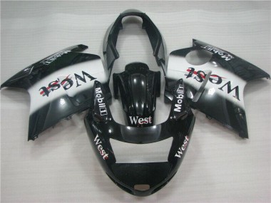 Affordable 1996-2007 Honda CBR1100XX Blackbird Motorcycle Fairings - Glossy Black White West Australia