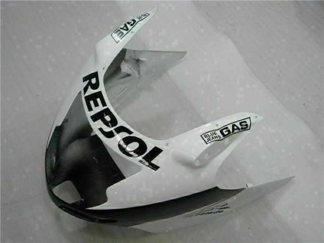 1996-2007 Honda CBR1100XX Blackbird Motorcycle Fairings - White Glossy Black Repsol Australia