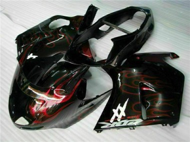 Affordable 1996-2007 Honda CBR1100XX Blackbird Abs Motorcycle Fairing - Glossy Black Red Flame Australia