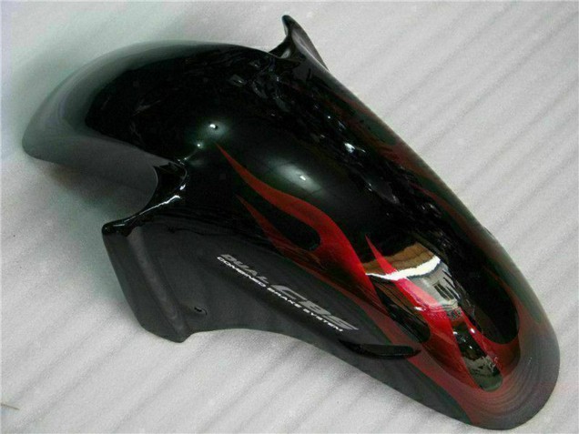 1996-2007 Honda CBR1100XX Blackbird Abs Motorcycle Fairing - Glossy Black Red Flame Australia
