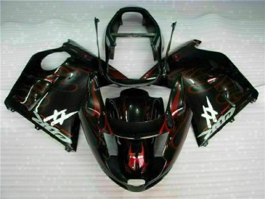 Affordable 1996-2007 Honda CBR1100XX Blackbird Abs Motorcycle Fairing - Glossy Black Red Flame Australia