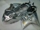 1996-2007 Honda CBR1100XX Blackbird Motorcycle Fairing - Silver Black Flame Australia