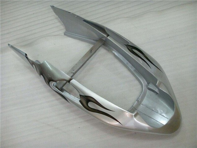 1996-2007 Honda CBR1100XX Blackbird Motorcycle Fairing - Silver Black Flame Australia