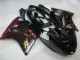 1996-2007 Honda CBR1100XX Blackbird Abs Motorcycle Fairings - Glossy Black Red Flame Australia
