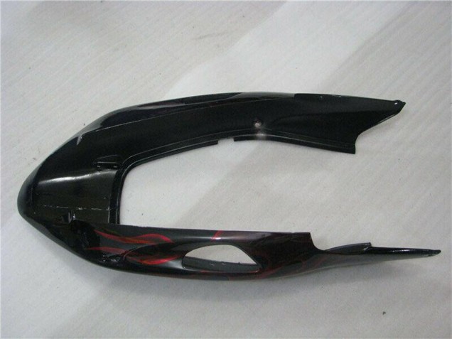 1996-2007 Honda CBR1100XX Blackbird Abs Motorcycle Fairings - Glossy Black Red Flame Australia