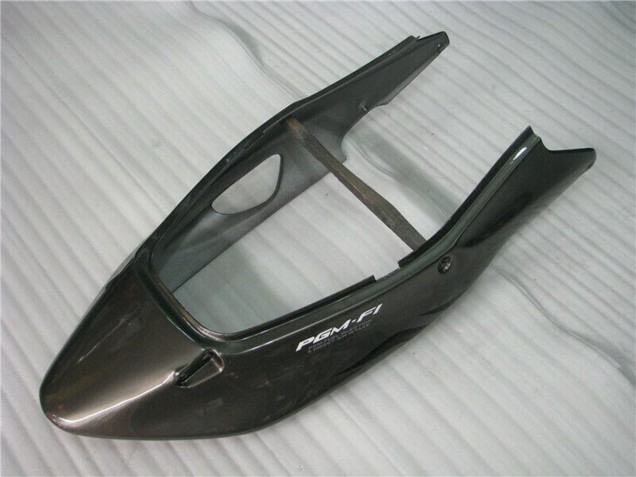 1996-2007 Honda CBR1100XX Blackbird Motorcycle Fairings - Glossy Black Silver Flame Australia