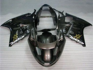Affordable 1996-2007 Honda CBR1100XX Blackbird Motorcycle Fairings - Glossy Black Silver Flame Australia