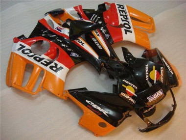 Affordable 1995-1996 Honda CBR600 F3 Motorcycle Fairings - Orange White Red Glossy Black Repsol Australia