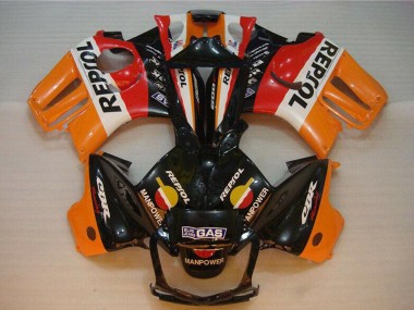 Affordable 1995-1996 Honda CBR600 F3 Motorcycle Fairings - Orange White Red Glossy Black Repsol Australia