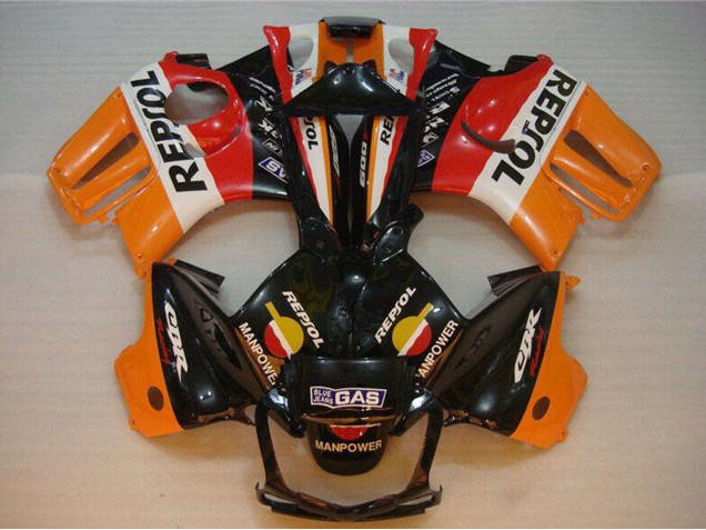 1995-1996 Honda CBR600 F3 Motorcycle Fairings - Orange White Red Glossy Black Repsol Australia