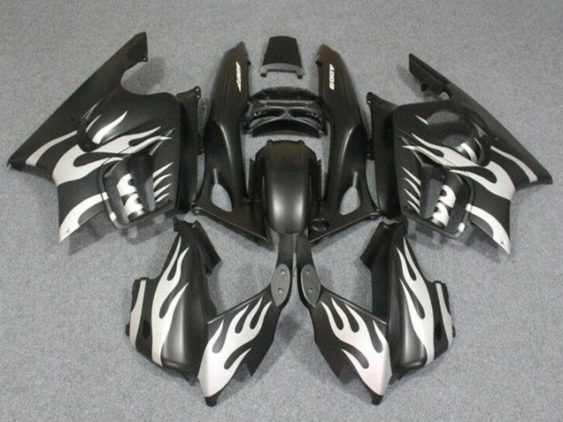 1995-1996 Honda CBR600 F3 Motorcycle Fairings - White Matte Black Flame Australia