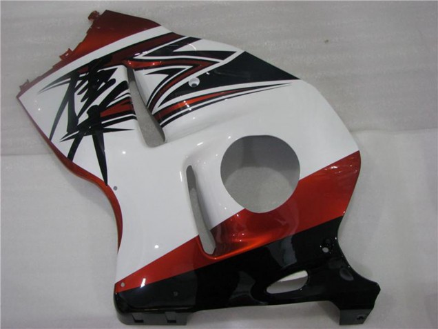 1996-2007 Suzuki GSXR 1300 Hayabusa Motorcycle Fairings - White Orange Black Australia