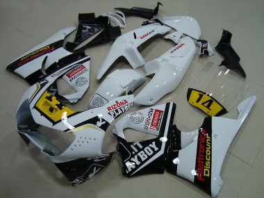 Affordable 1998-1999 Honda CBR900RR 919 Motorcycle Fairings - White Yellow Glossy Black Playboy 14 Australia