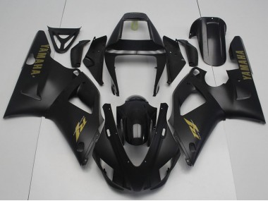 Affordable 1998-1999 Yamaha YZF R1 Motorcycle Fairings - Glossy Black Matte Black Gold Australia