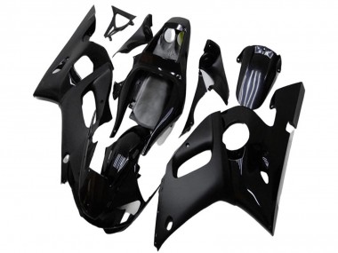 Affordable 1998-2002 Yamaha YZF R6 Motorcycle Fairings - Glossy Black Matte Black Australia
