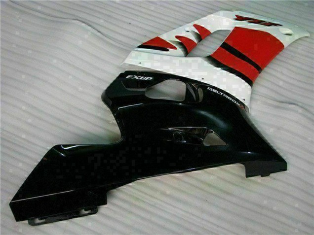 1998-2002 Yamaha YZF R6 Motorcycle Fairing - White Red Glossy Black Australia