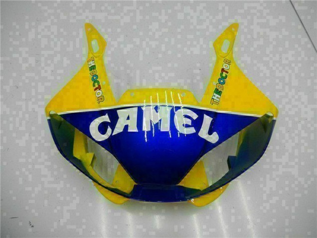 1998-2002 Yamaha YZF R6 Motorcycle Fairings - Yellow Blue White Camel Motul Australia