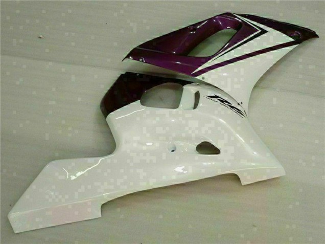 1998-2002 Yamaha YZF R6 Motorcycle Fairings - White Purple Australia