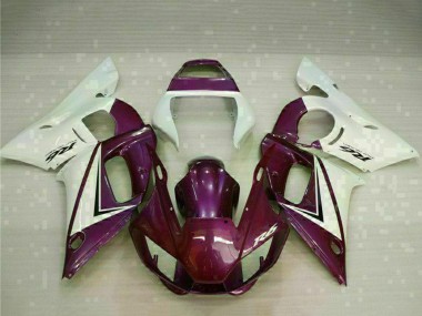 Affordable 1998-2002 Yamaha YZF R6 Motorcycle Fairings - White Purple Australia