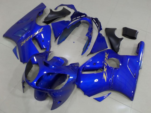 2000-2001 Kawasaki ZX12R Motorcycle Fairings - Blue Gold Decals Australia