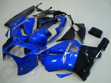 Affordable 2000-2001 Kawasaki ZX12R Motorcycle Fairings - Blue Glossy Black Australia