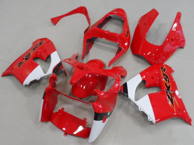 2000-2001 Kawasaki ZX9R Motorcycle Fairings - Red White Australia