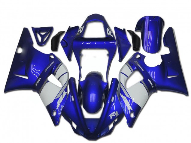 2000-2001 Yamaha YZF R1 Motorcycle Fairing - Blue White Australia